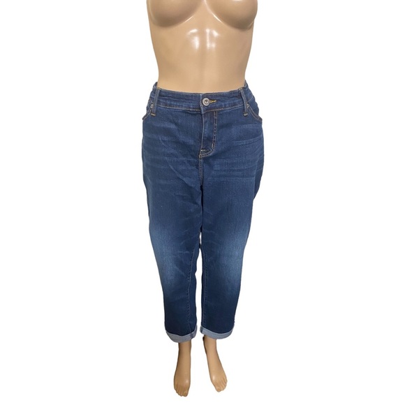 Torrid Blue Boyfriend Jeans - Picture 1 of 6